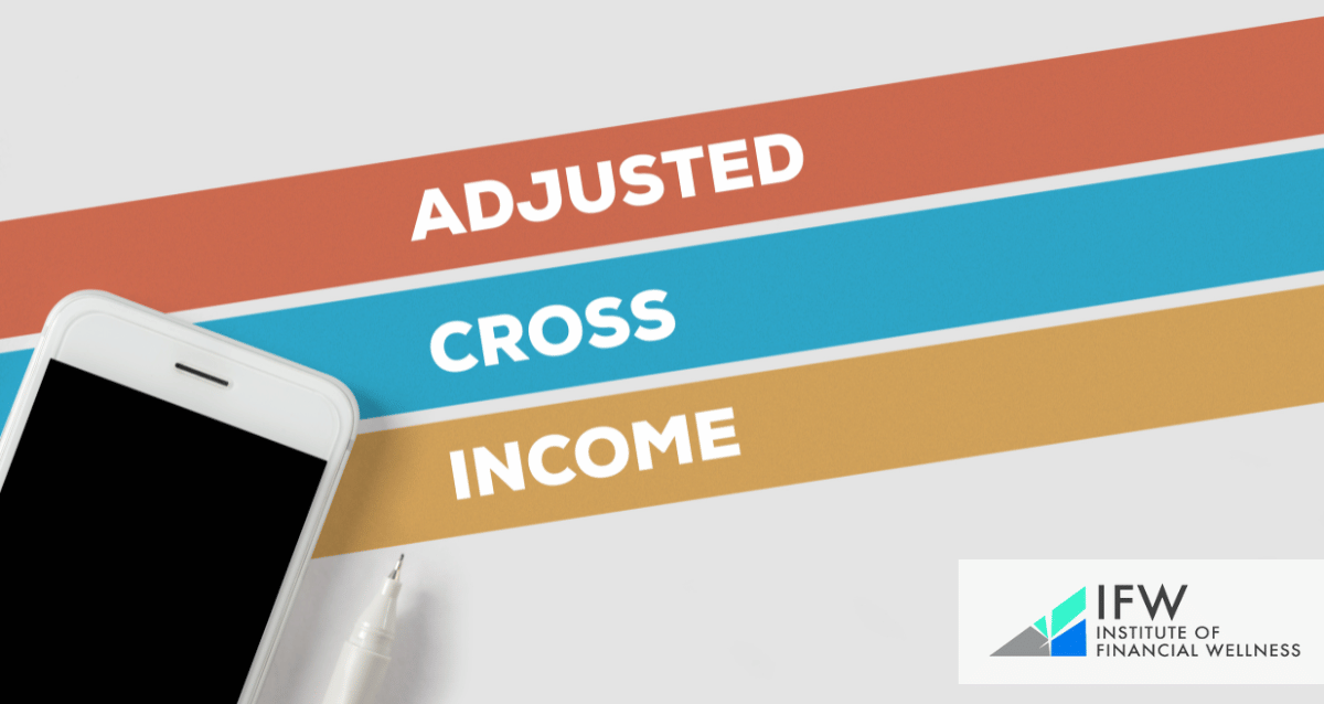 An image that says "adjusted gross income"