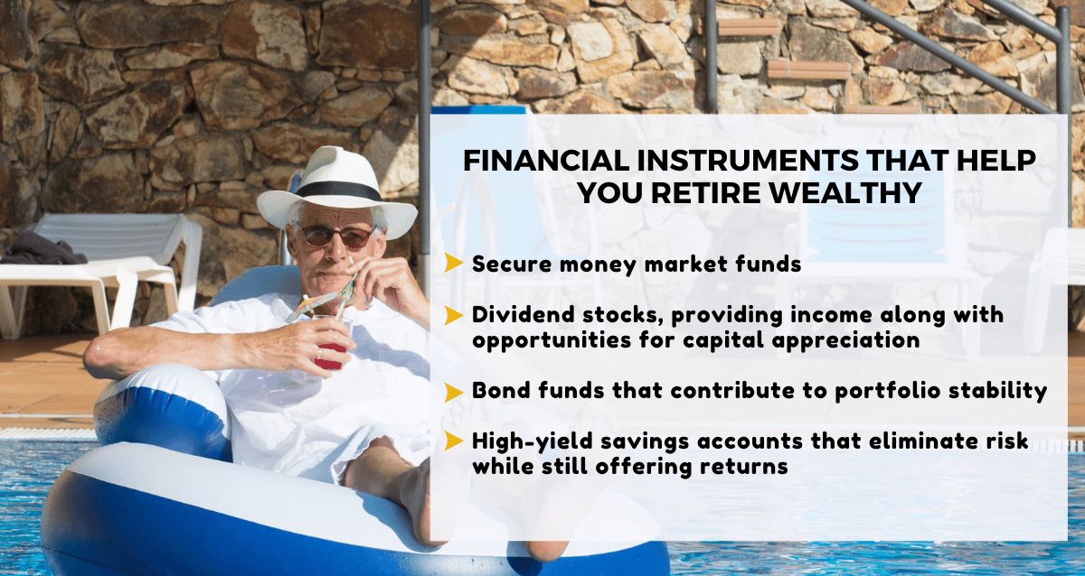 Financial instruments for retiring wealthy