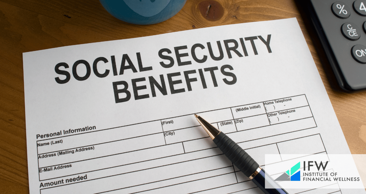 A form for social security benefits