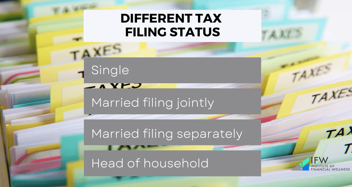 Different tax filing status