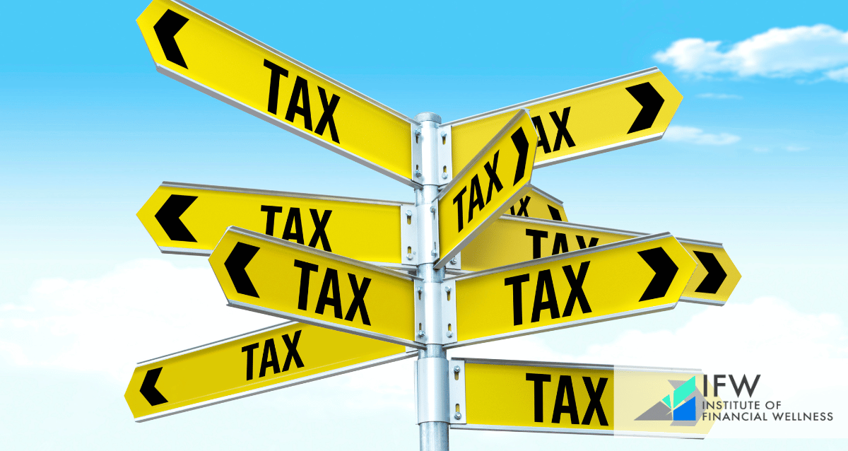 An image of signs that all read "tax"