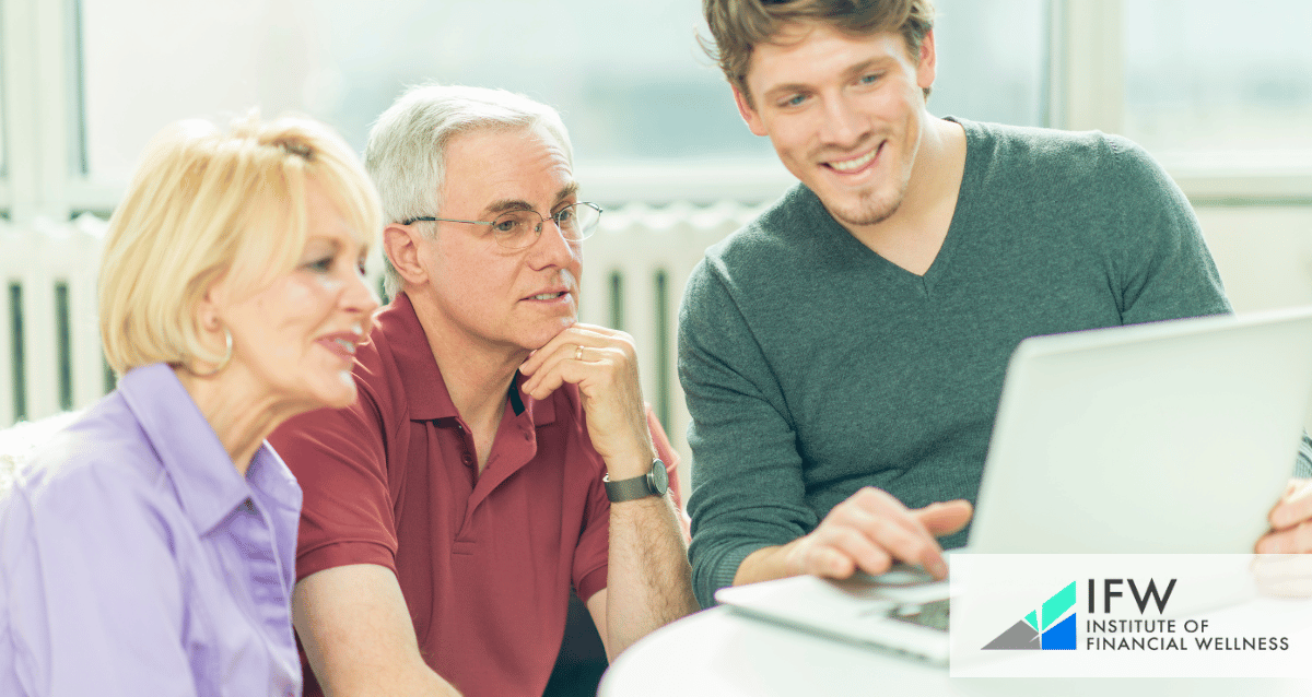 A couple discussing retirement with a financial advisor