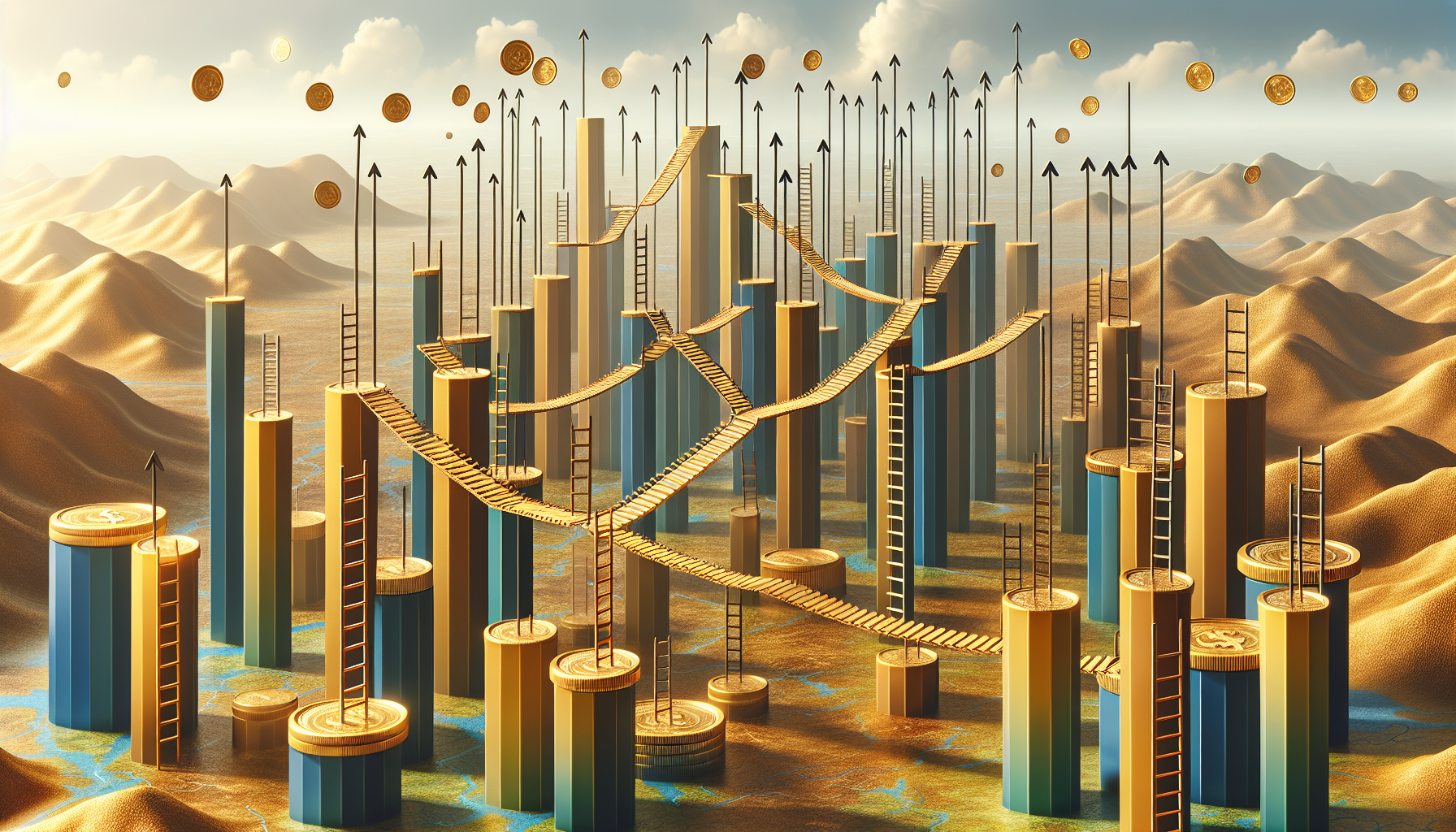 Visual representation of maximizing retirement income with CD ladders