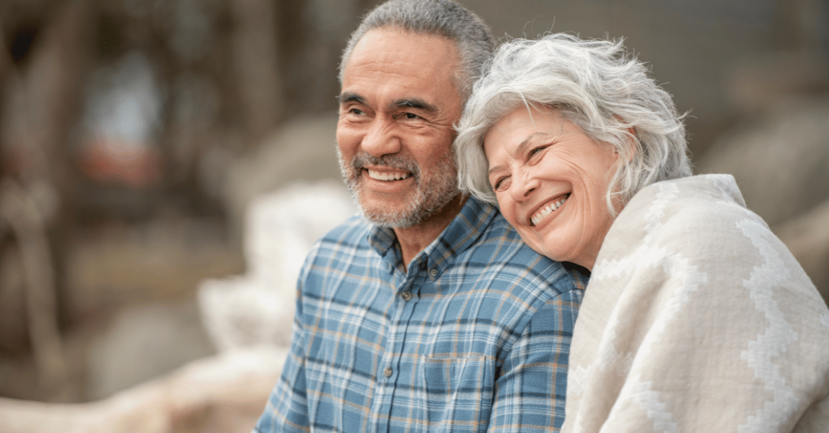 A couple thinking about their retirement planning. 