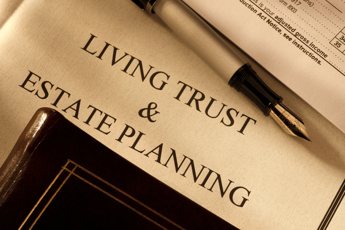 Living trust and estate planning paperwork