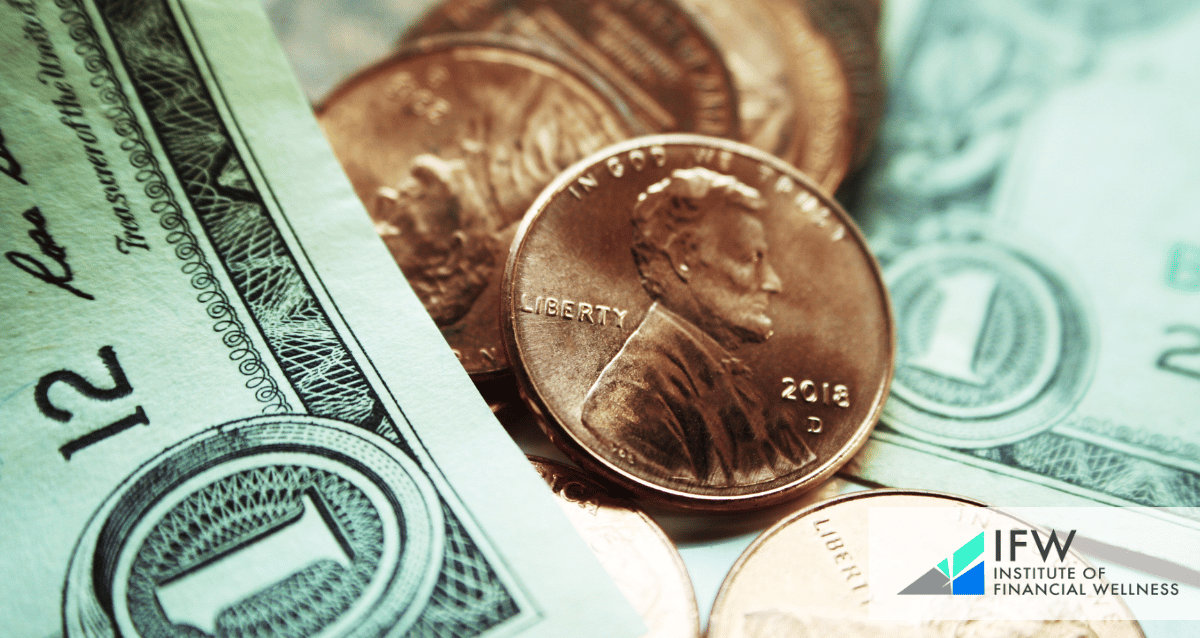 An image of coins and paper money