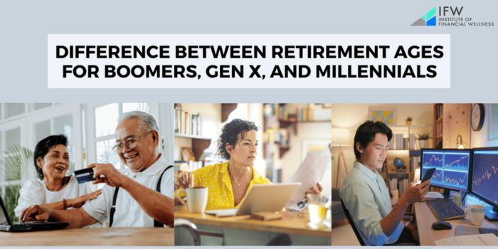 Difference between retirement ages