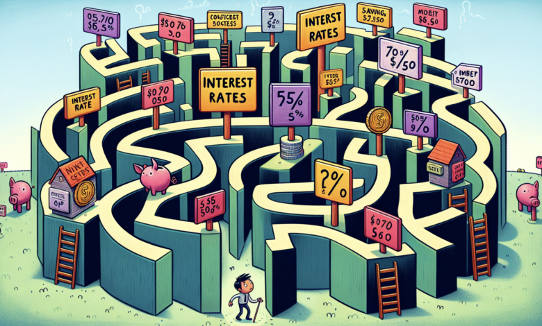 An illustration of high interest rates