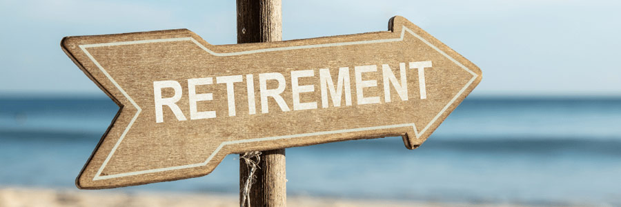 Approaching retirement sign 