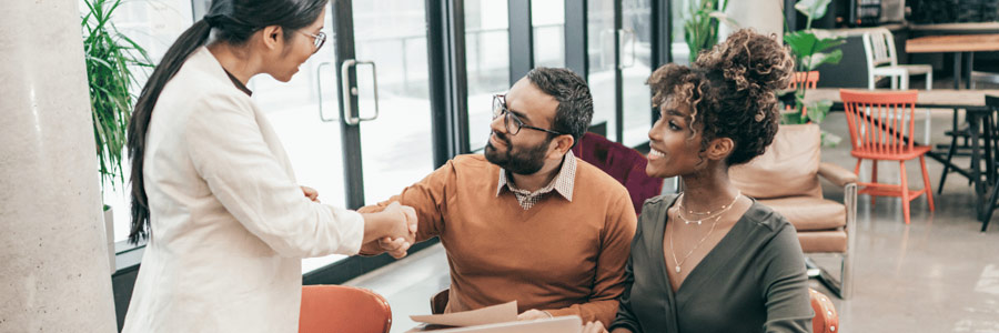 Couple discussing their estate planning 