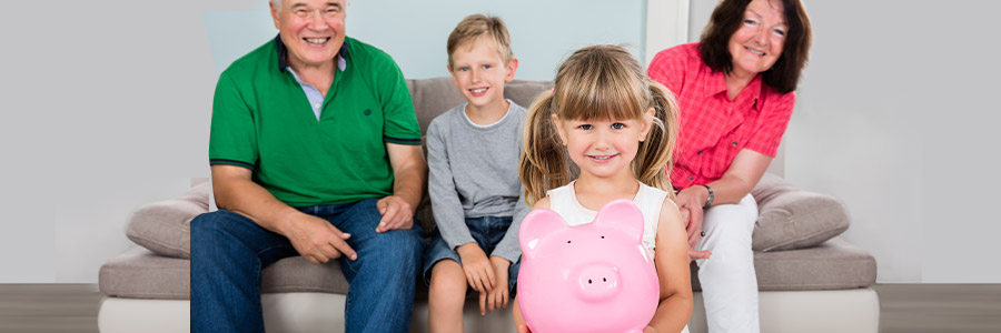 Purchase savings bonds for grandchildren